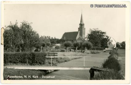Zevenhoven, N.H. Kerk - Dorpstraat ansichtkaart: Zevenhoven, N.H. Kerk - Dorpstraat