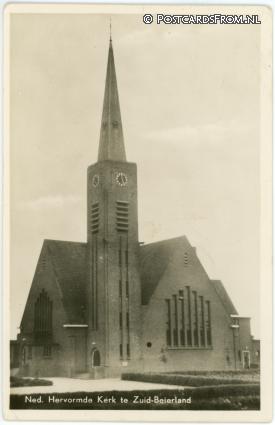 ansichtkaart: Zuid-Beijerland, Ned. Herv. Kerk