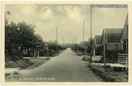 Zuid-Beijerland, Boendersweg ansichtkaart: Zuid-Beijerland, Boendersweg