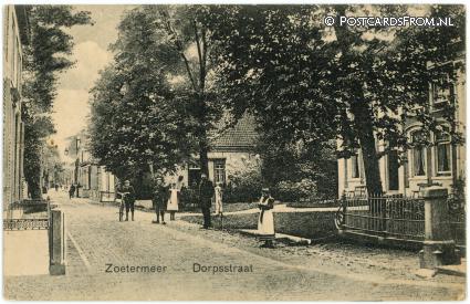 Zoetermeer, Dorpsstraat ansichtkaart: Zoetermeer, Dorpsstraat