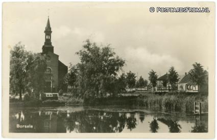 ansichtkaart: Borssele, --