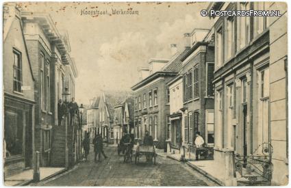 ansichtkaart: Werkendam, Hoogstraat