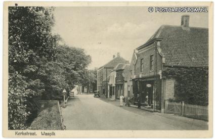 Waspik, Kerkstraat ansichtkaart: Waspik, Kerkstraat