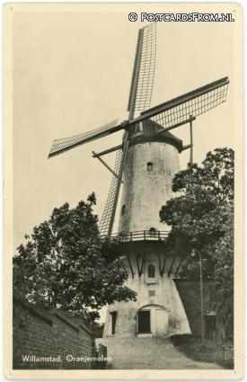 Willemstad, Oranjemolen ansichtkaart: Willemstad, Oranjemolen