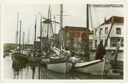 Willemstad, Havenzicht ansichtkaart: Willemstad, Havenzicht