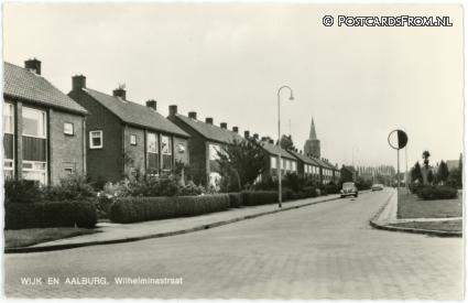 Wijk en Aalburg, Wilhelminastraat ansichtkaart: Wijk en Aalburg, Wilhelminastraat