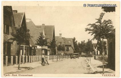 Veendam, Tjark-Jans Giezenstraat ansichtkaart: Veendam, Tjark-Jans Giezenstraat
