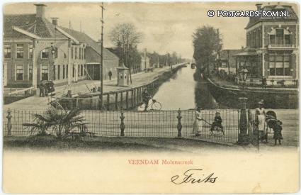 ansichtkaart: Veendam, Molenstreek