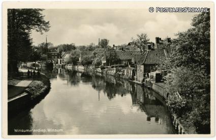 ansichtkaart: Winsum GN, Winsummerdiep