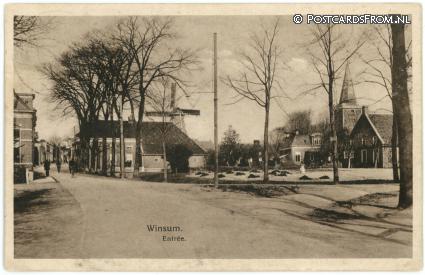 ansichtkaart: Winsum GN, Entree