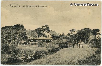 Westenschouwen, Duinwegje ansichtkaart: Westenschouwen, Duinwegje