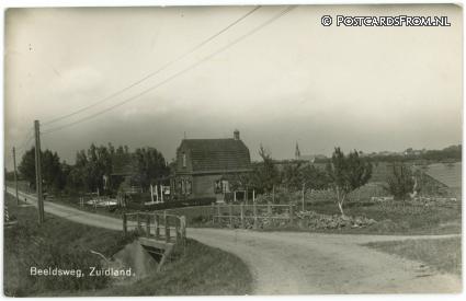 ansichtkaart: Zuidland, Beeldsweg