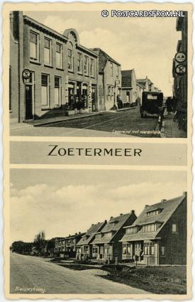 Zoetermeer, Lagereind met warenhuis - Bleiswykweg ansichtkaart: Zoetermeer, Lagereind met warenhuis - Bleiswykweg