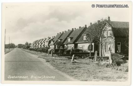 Zoetermeer, Bleiswijkseweg ansichtkaart: Zoetermeer, Bleiswijkseweg