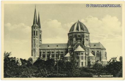 ansichtkaart: Uden, Parochiekerk
