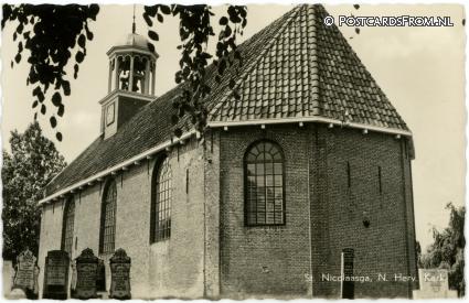 Sint Nicolaasga, N. Herv. Kerk ansichtkaart: Sint Nicolaasga, N. Herv. Kerk
