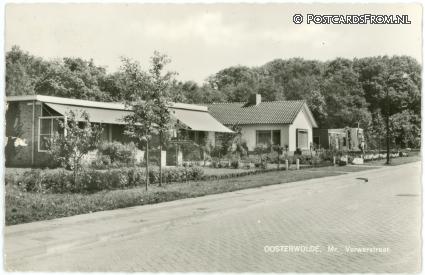 Oosterwolde FR, Mr. Verwerstraat ansichtkaart: Oosterwolde FR, Mr. Verwerstraat