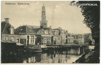 ansichtkaart: Oldeboorn, Kleine brug