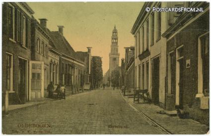ansichtkaart: Oldeboorn, Kerkeburen