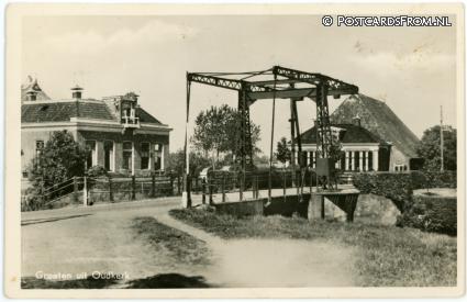 ansichtkaart: Oudkerk, Groeten uit
