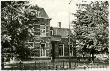 ansichtkaart: Zeeland NB, Gemeentehuis