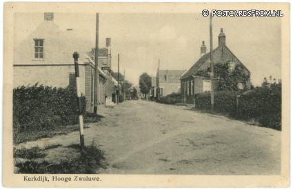 Hooge Zwaluwe, Kerkdijk ansichtkaart: Hooge Zwaluwe, Kerkdijk