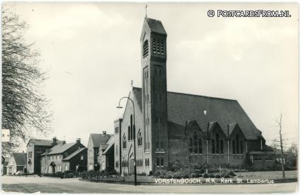 ansichtkaart: Vorstenbosch, R.K. Kerk St. Lambertus