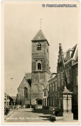 Naaldwijk, Ned. Herv. Kerk ansichtkaart: Naaldwijk, Ned. Herv. Kerk