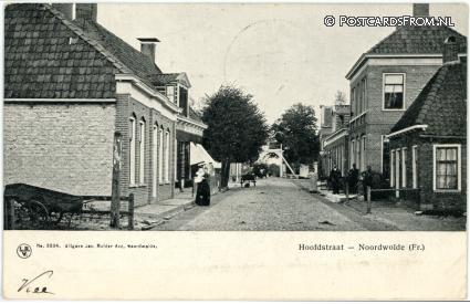 ansichtkaart: Noordwolde FR, Hoofdstraat