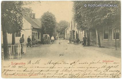 ansichtkaart: Leimuiden, Dorpstraat