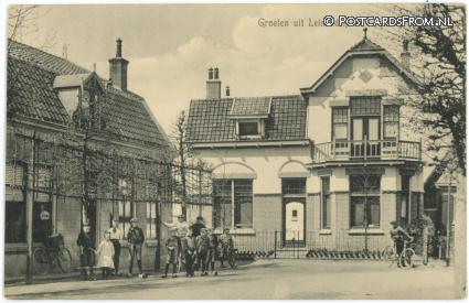 ansichtkaart: Leimuiden, Groeten uit