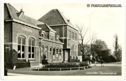 ansichtkaart: Leimuiden, Gemeentehuis
