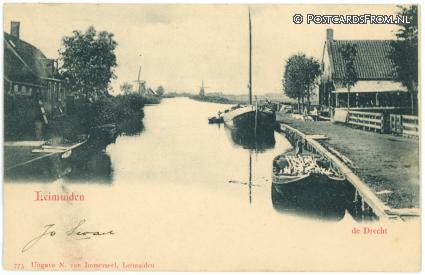 ansichtkaart: Leimuiden, De Drecht