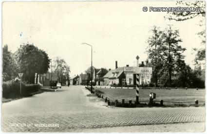 ansichtkaart: Middelbeers, Groeten uit
