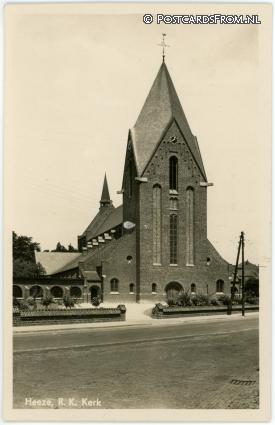 Heeze, R.K. Kerk ansichtkaart: Heeze, R.K. Kerk