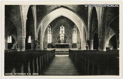 Heeze, Interieur R.K. Kerk ansichtkaart: Heeze, Interieur R.K. Kerk