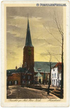 ansichtkaart: Maasland, Gezicht op Ned. Herv. Kerk