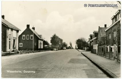 ansichtkaart: Wissenkerke, Dorpsweg