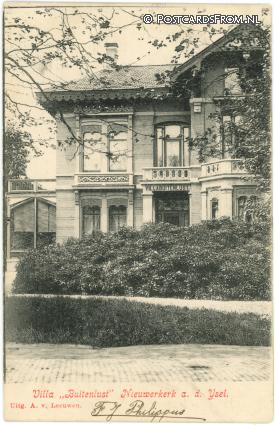ansichtkaart: Nieuwerkerk ad IJssel, Villa 'Buitenlust'