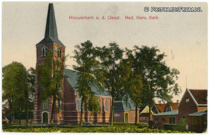 ansichtkaart: Nieuwerkerk ad IJssel, Ned. Herv. Kerk