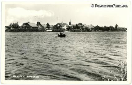 ansichtkaart: Maasdam, Binnenmaas