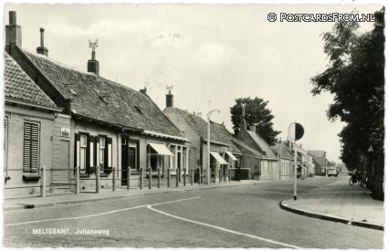 Melissant, Julianaweg ansichtkaart: Melissant, Julianaweg