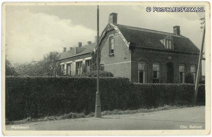 ansichtkaart: Melissant, Chr. School