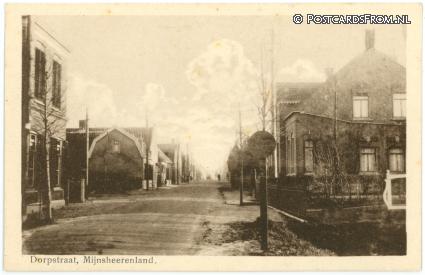 Mijnsheerenland, Dorpstraat ansichtkaart: Mijnsheerenland, Dorpstraat