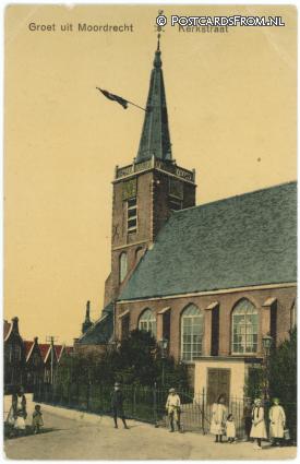 ansichtkaart: Moordrecht, Kerkstraat