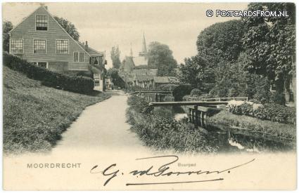 ansichtkaart: Moordrecht, Buurpad