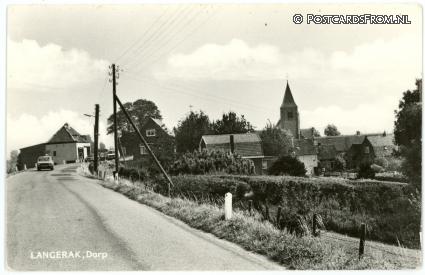 ansichtkaart: Langerak ZH, Dorp