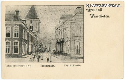 Winschoten, Torenstraat ansichtkaart: Winschoten, Torenstraat