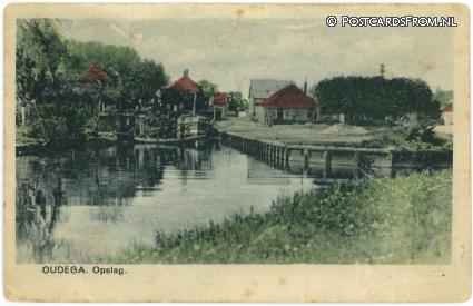 ansichtkaart: Oudega Sm., Opslag