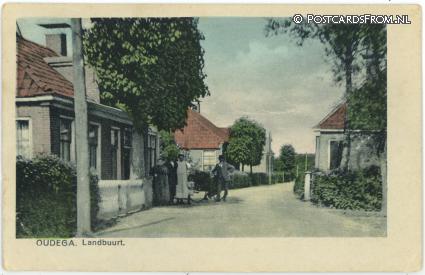 ansichtkaart: Oudega Sm., Landbuurt